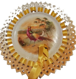 Ceramic Lace Plate - Pheasant