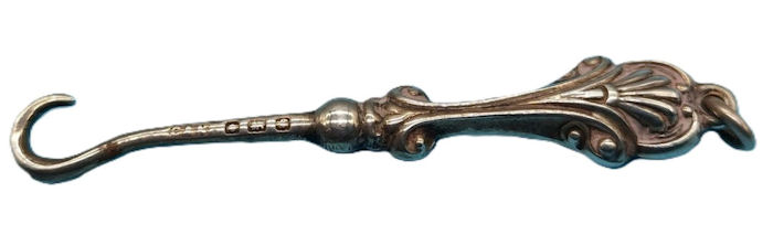 Button Hook/Pin Hallmarked